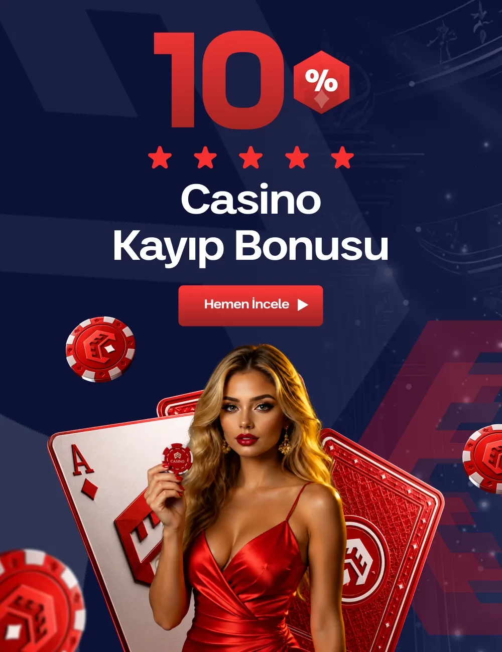 %10 CASİNO KAYIP BONUSU