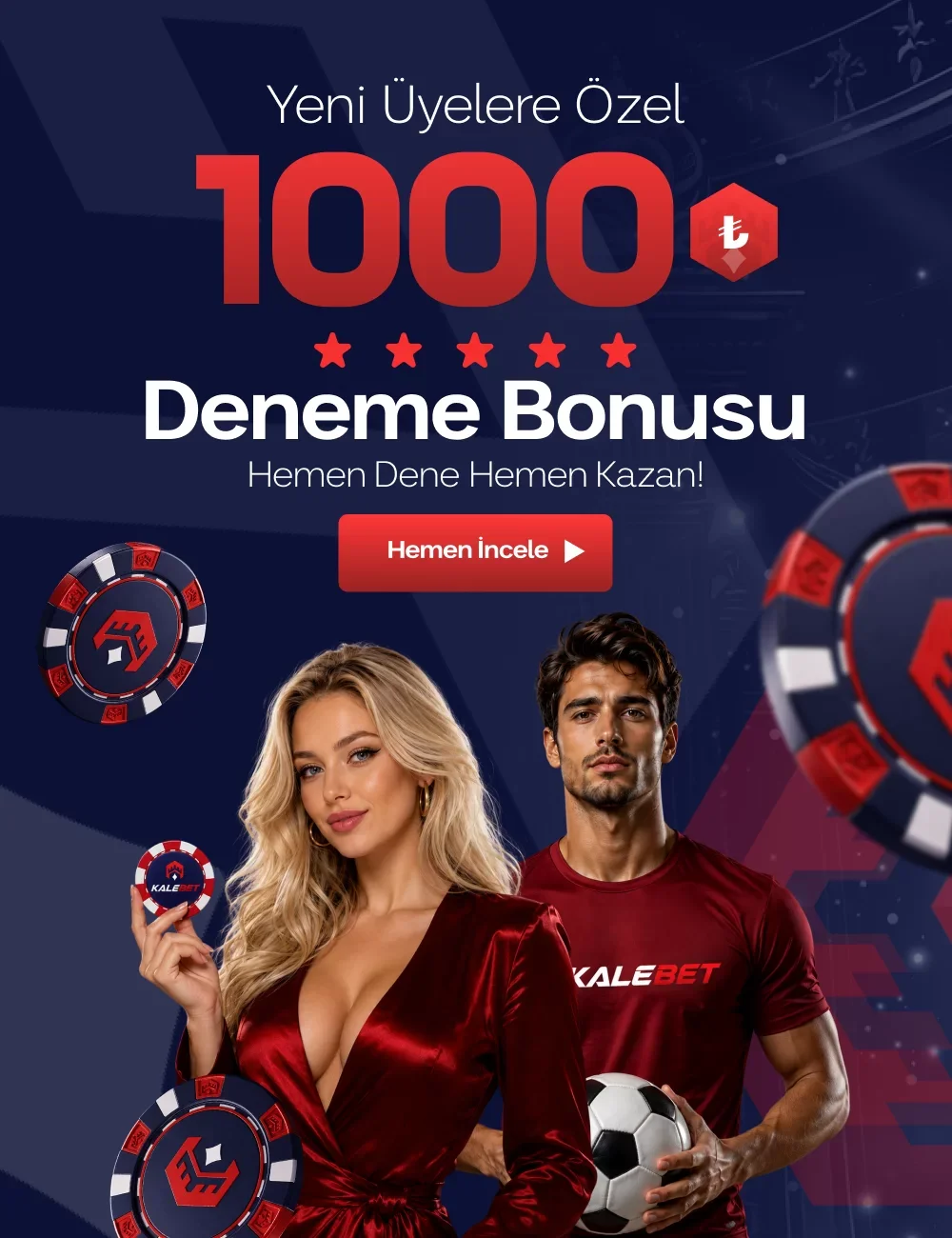 Yeni Üyelere Özel 1000₺ Deneme Bonusu