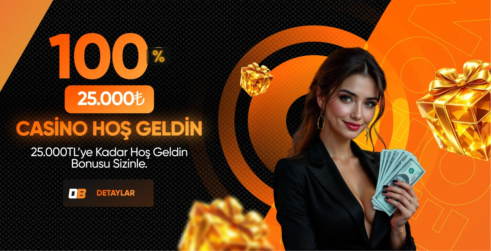 %100 Casino Hoş Geldin ( 25.000₺'ye Kadar)