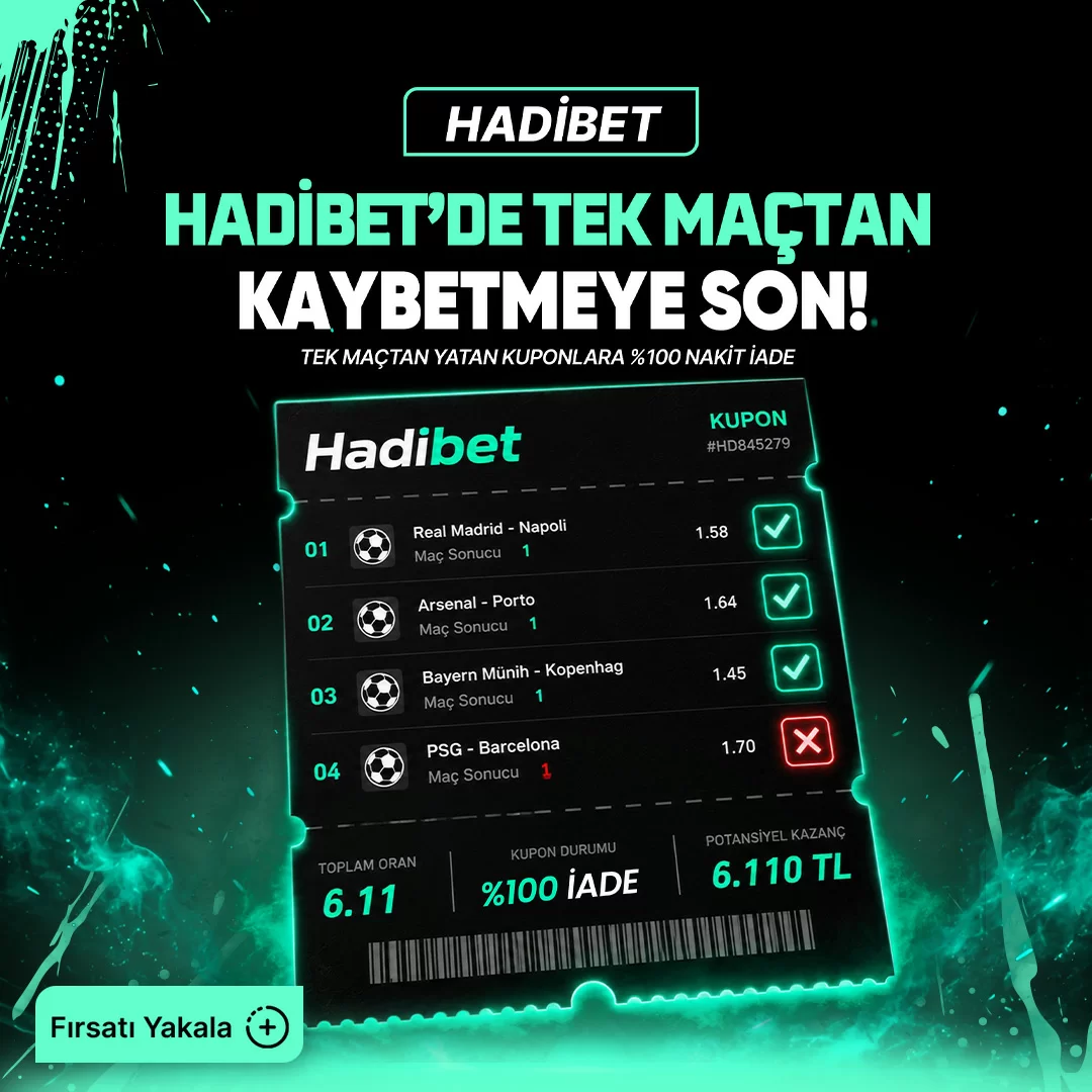Tek Maçtan Yatan Kuponlara %100 İade
