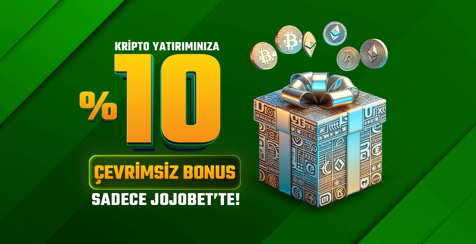 Kripto ile yaptığınız yatırımlara günlük 10000₺ kadar yatırım bonusu Jojobet’te.