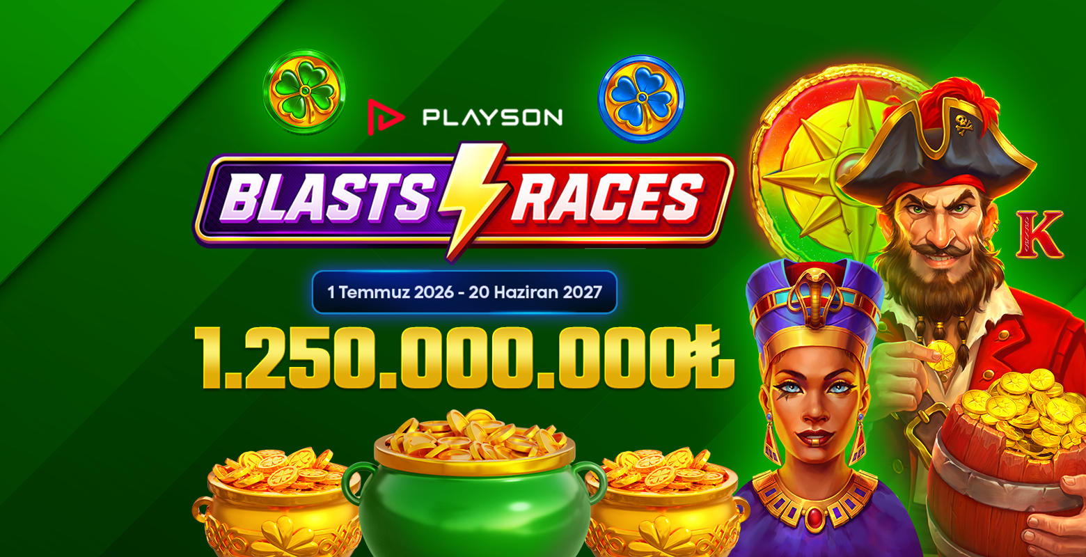 Playson sağlayıcısının seçili oyunlarında geçerli toplam 1.