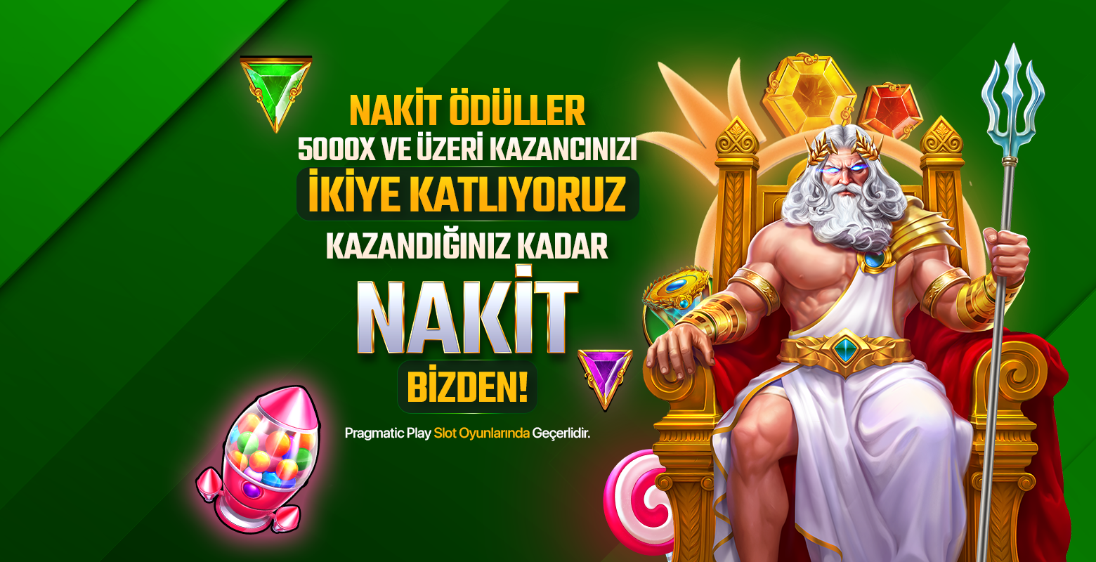 Pragmatic Slotlarında 5000x ve üzeri kazanca kazandığınız kadar nakit bizden!