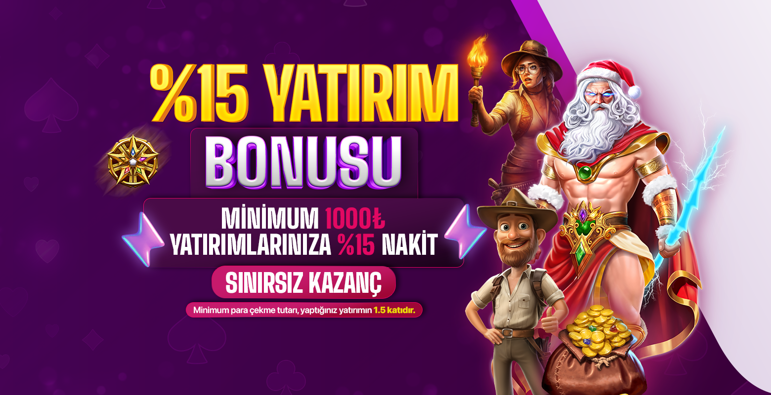 %15 Yatırım Bonusu