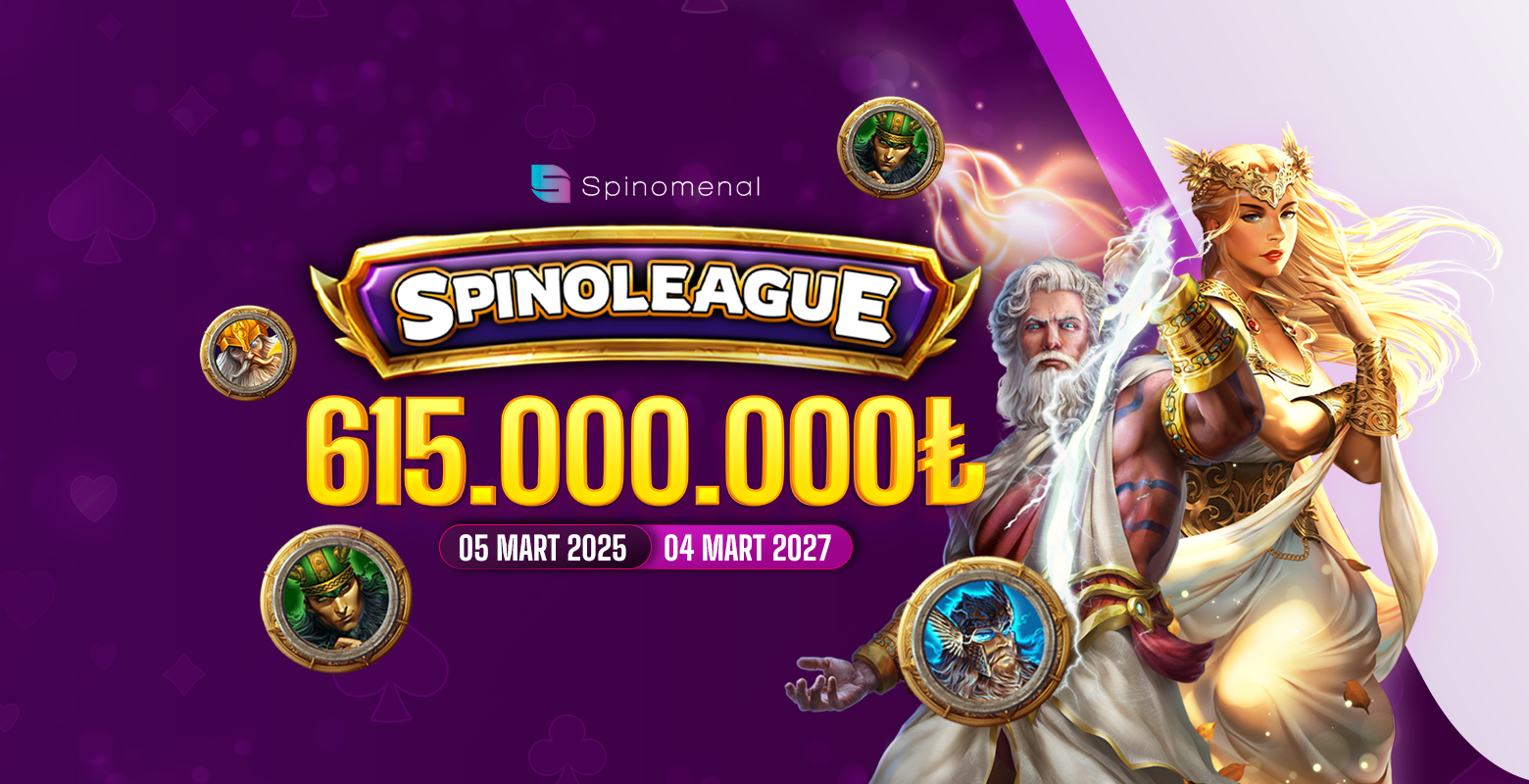 Spinomenal sağlayıcısının tüm oyunlarında geçerli 615.000.000₺ ödüllü turnuvasına hemen katıl!