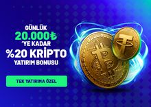 HER GÜNE ÖZEL KRİPTO BONUSU