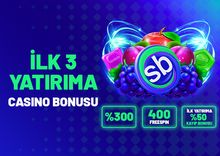 İLK 3 YATIRIMDA TOPLAM %300 BONUS + 400 FS